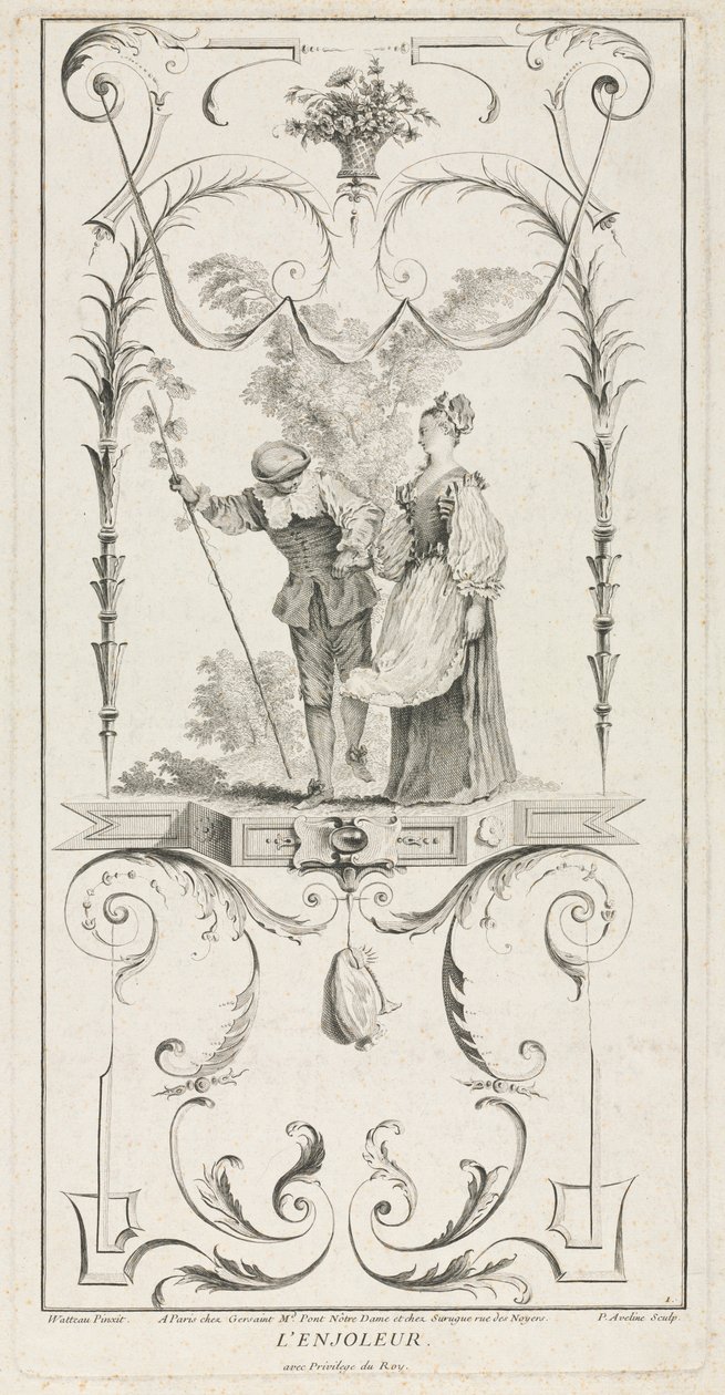 Przybijak, Arabeska. autorstwa Pierre Alexandre Aveline