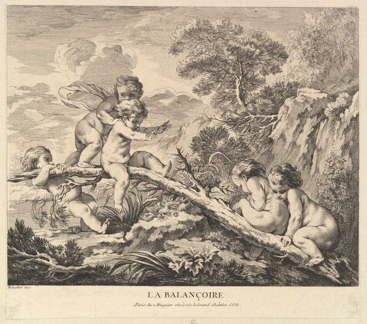 Huśtawka, ca. 1738. autorstwa Pierre Alexandre Aveline