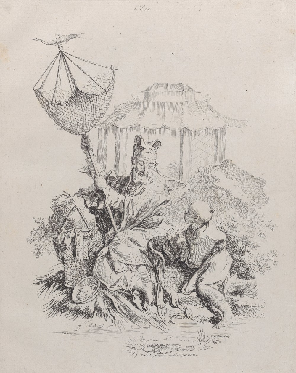 Woda z Czterech Żywiołów, 1738-49. autorstwa Pierre Alexandre Aveline