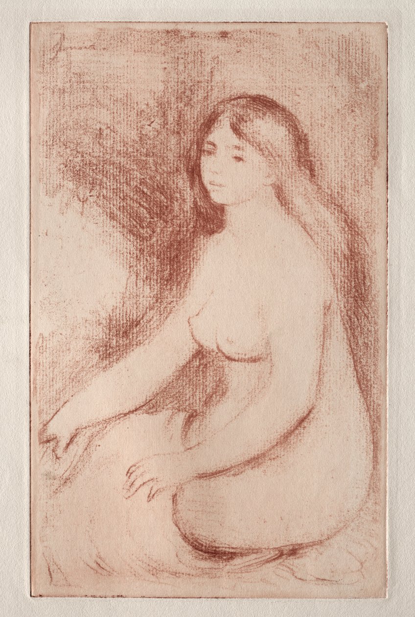 siedzący kąpiący się autorstwa Pierre Auguste Renoir