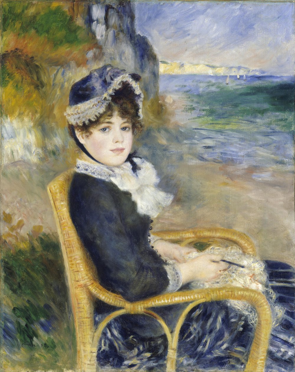 Nad brzegiem morza, 1883 autorstwa Pierre Auguste Renoir