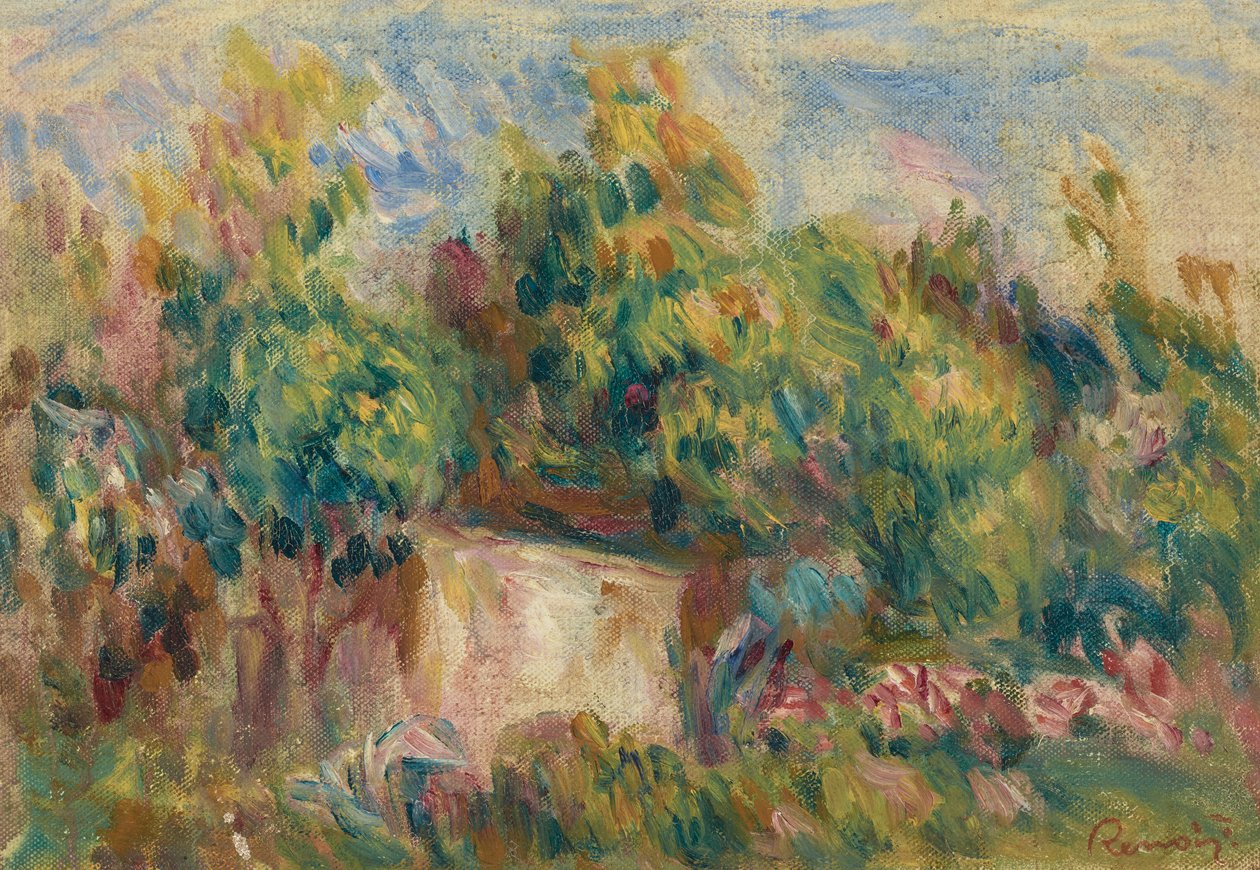 Cabanon près des Colettes autorstwa Pierre Auguste Renoir