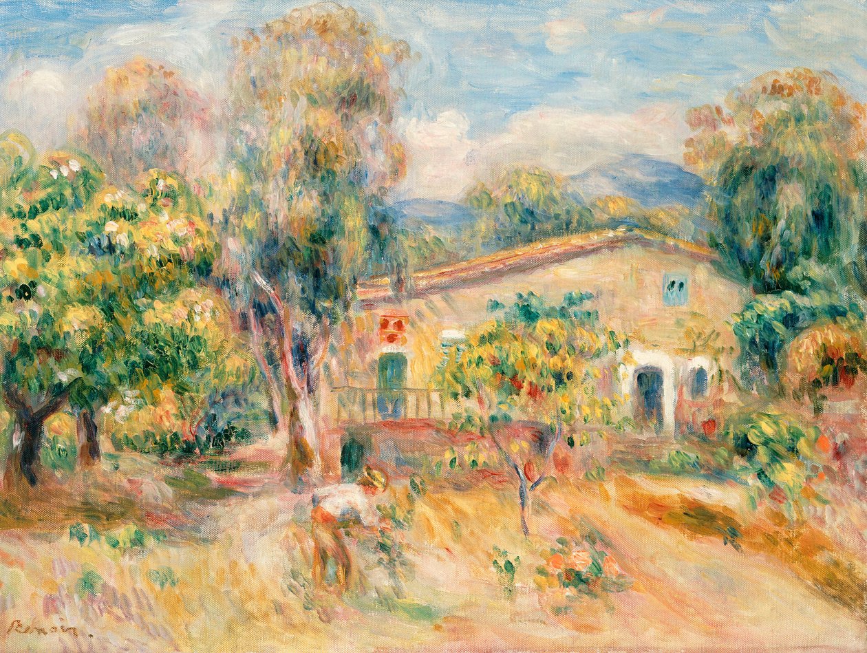 Dom Collettes, Cagnes, 1910 autorstwa Pierre Auguste Renoir