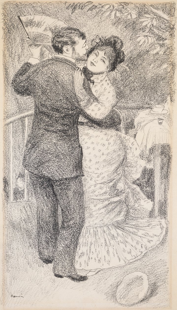 Taniec wiejski, 1883 autorstwa Pierre Auguste Renoir