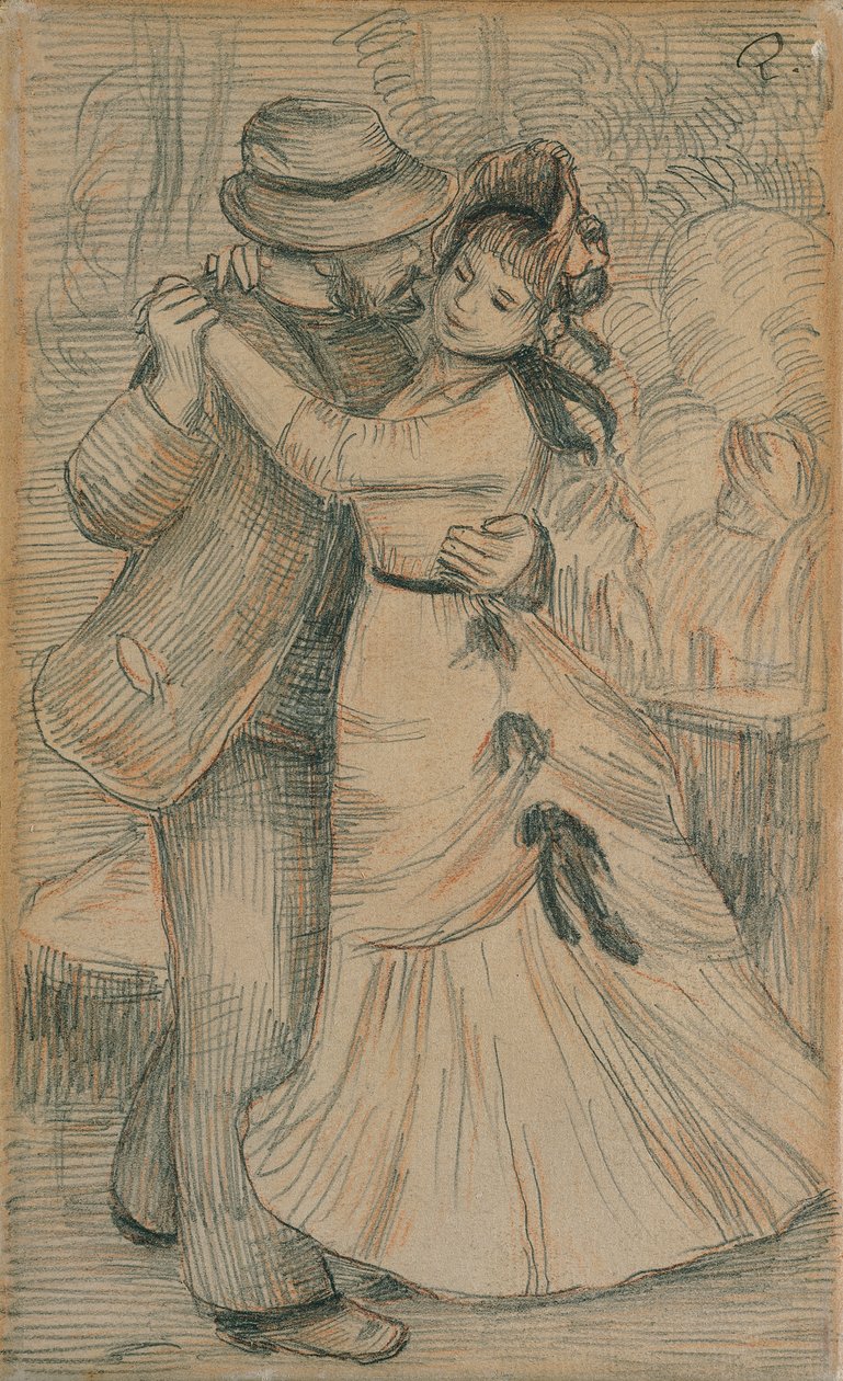 Taniec wiejski, 1883 autorstwa Pierre Auguste Renoir