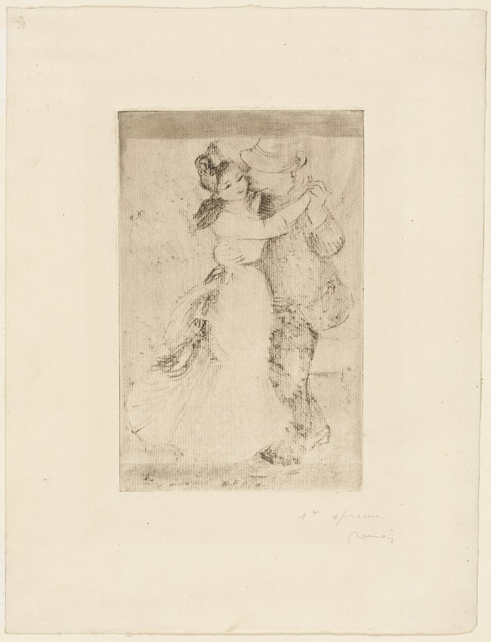 Taniec na wsi autorstwa Pierre Auguste Renoir