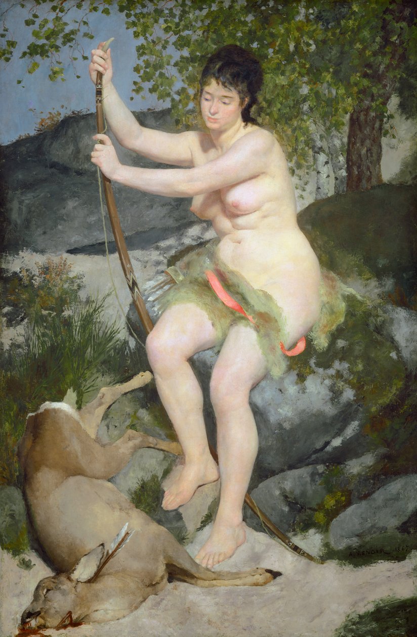 Diana, 1867. autorstwa Pierre Auguste Renoir