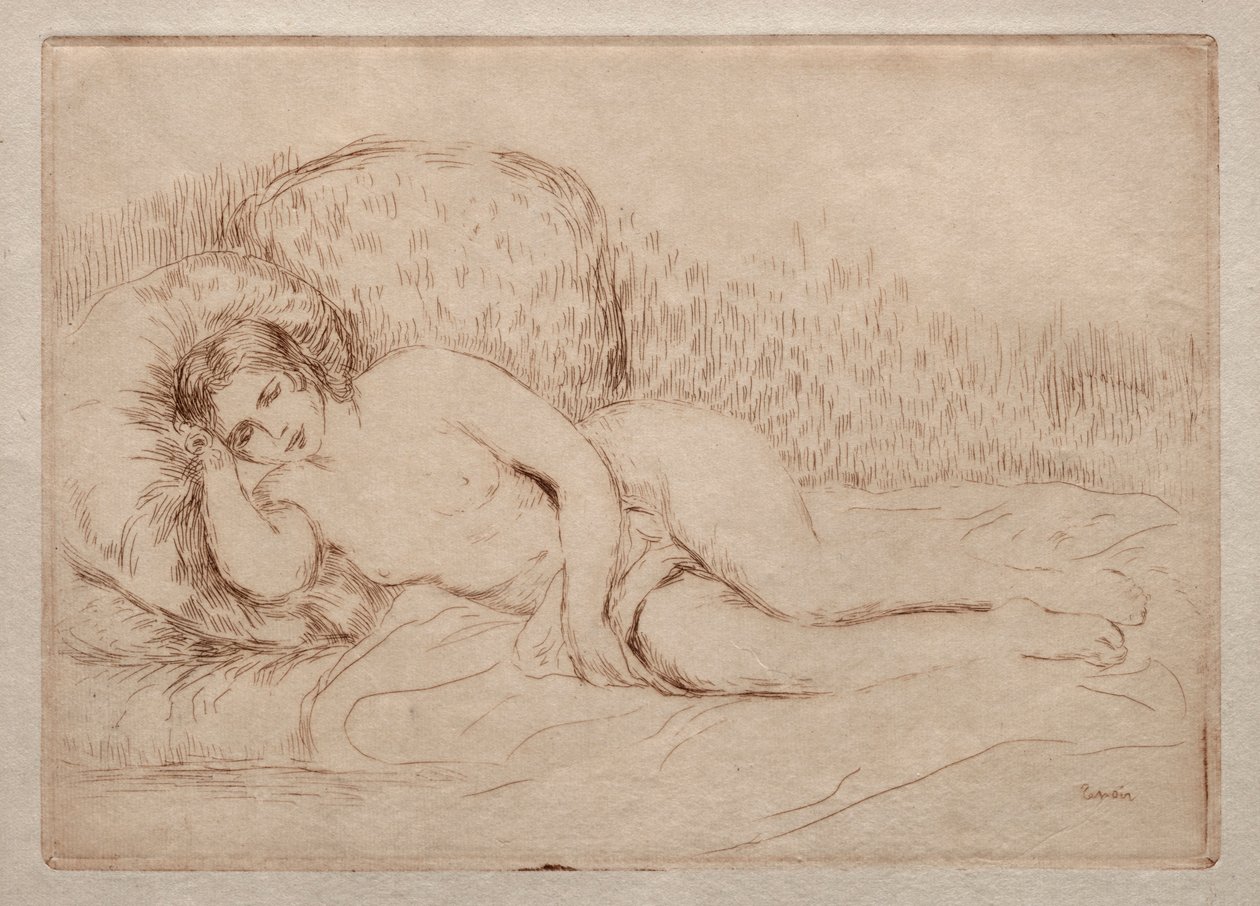 Leżąca naga kobieta, 1906. autorstwa Pierre Auguste Renoir