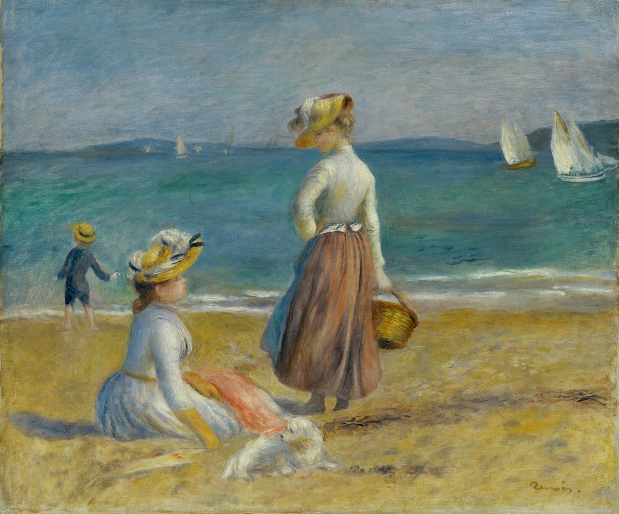Figury na plaży, 1890. autorstwa Pierre Auguste Renoir