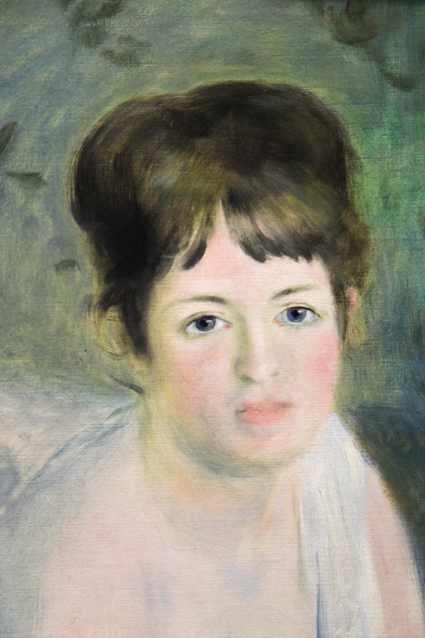 "Głowa kobiety", ok. 1876 r. autorstwa Pierre Auguste Renoir