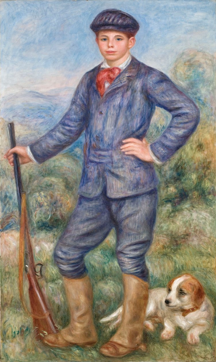 Jean Renoir jako myśliwy, 1910. autorstwa Pierre Auguste Renoir