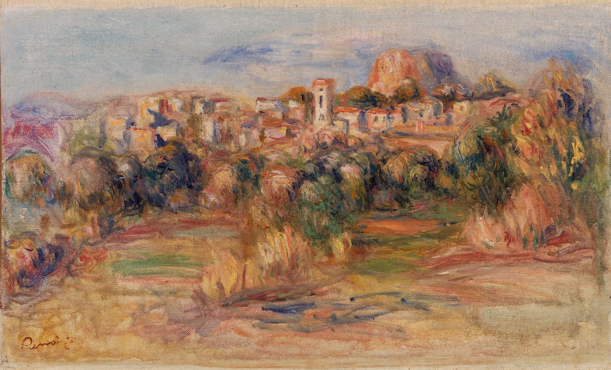 Krajobraz, La Gaude (Krajobraz, La Gaude) autorstwa Pierre Auguste Renoir