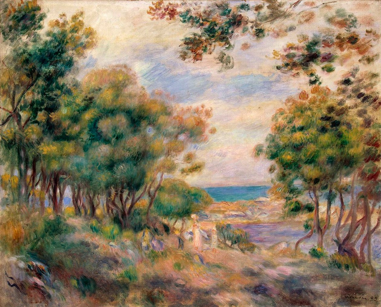Krajobraz w Beaulieu, 1899. autorstwa Pierre Auguste Renoir