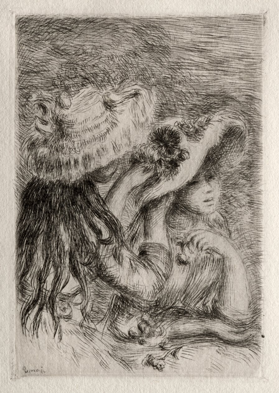 Przypięty Kapelusz autorstwa Pierre Auguste Renoir