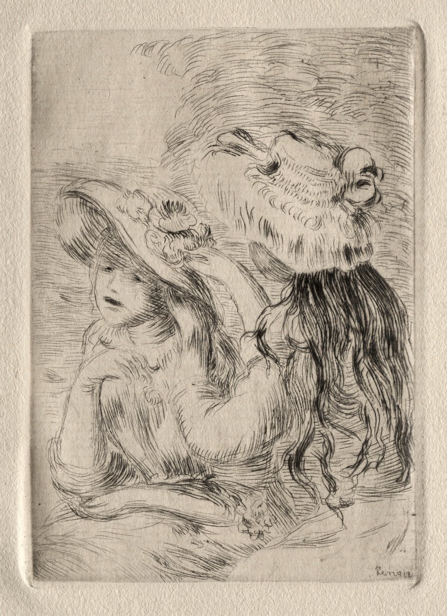 Przypięty Kapelusz. autorstwa Pierre Auguste Renoir