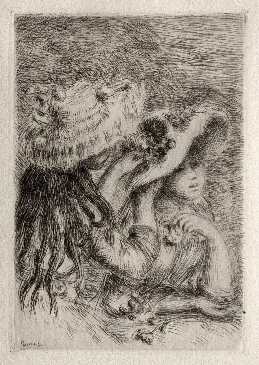 Przypięty Kapelusz, 1894. autorstwa Pierre Auguste Renoir