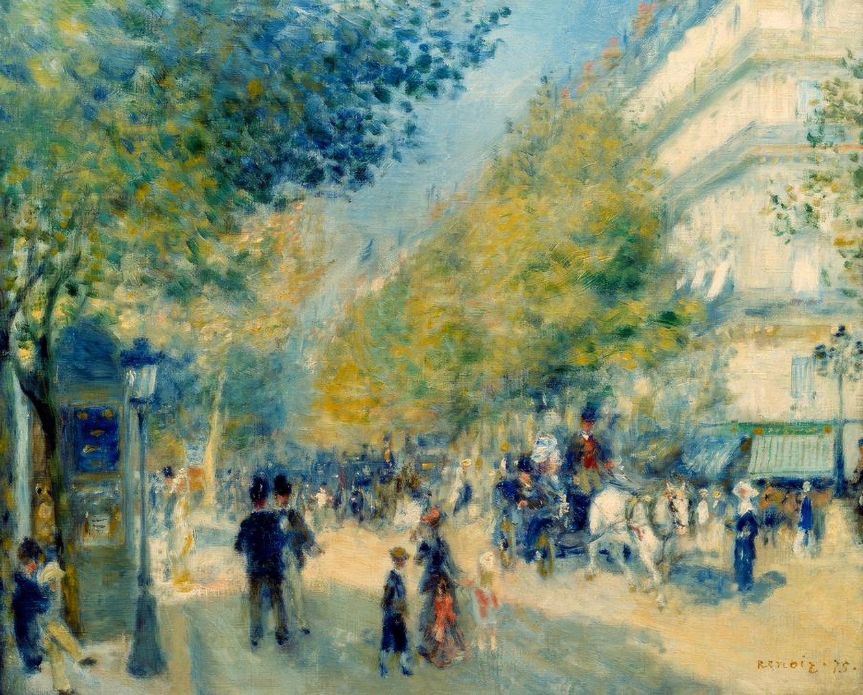 Wielkie bulwary autorstwa Pierre Auguste Renoir