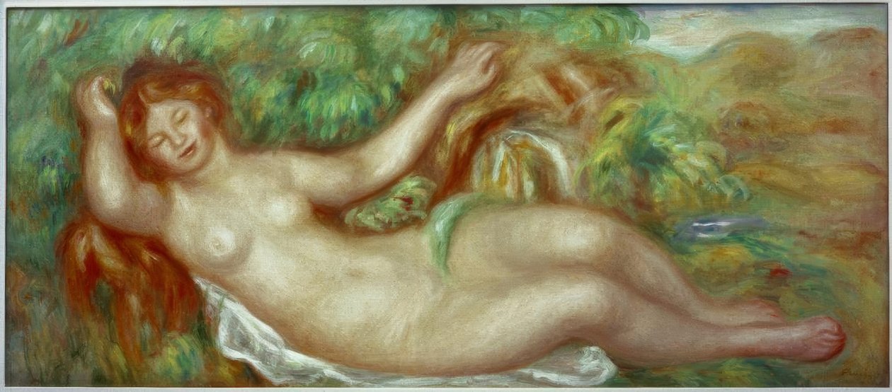 Akt w pozycji leżącej (Źródło) autorstwa Pierre Auguste Renoir