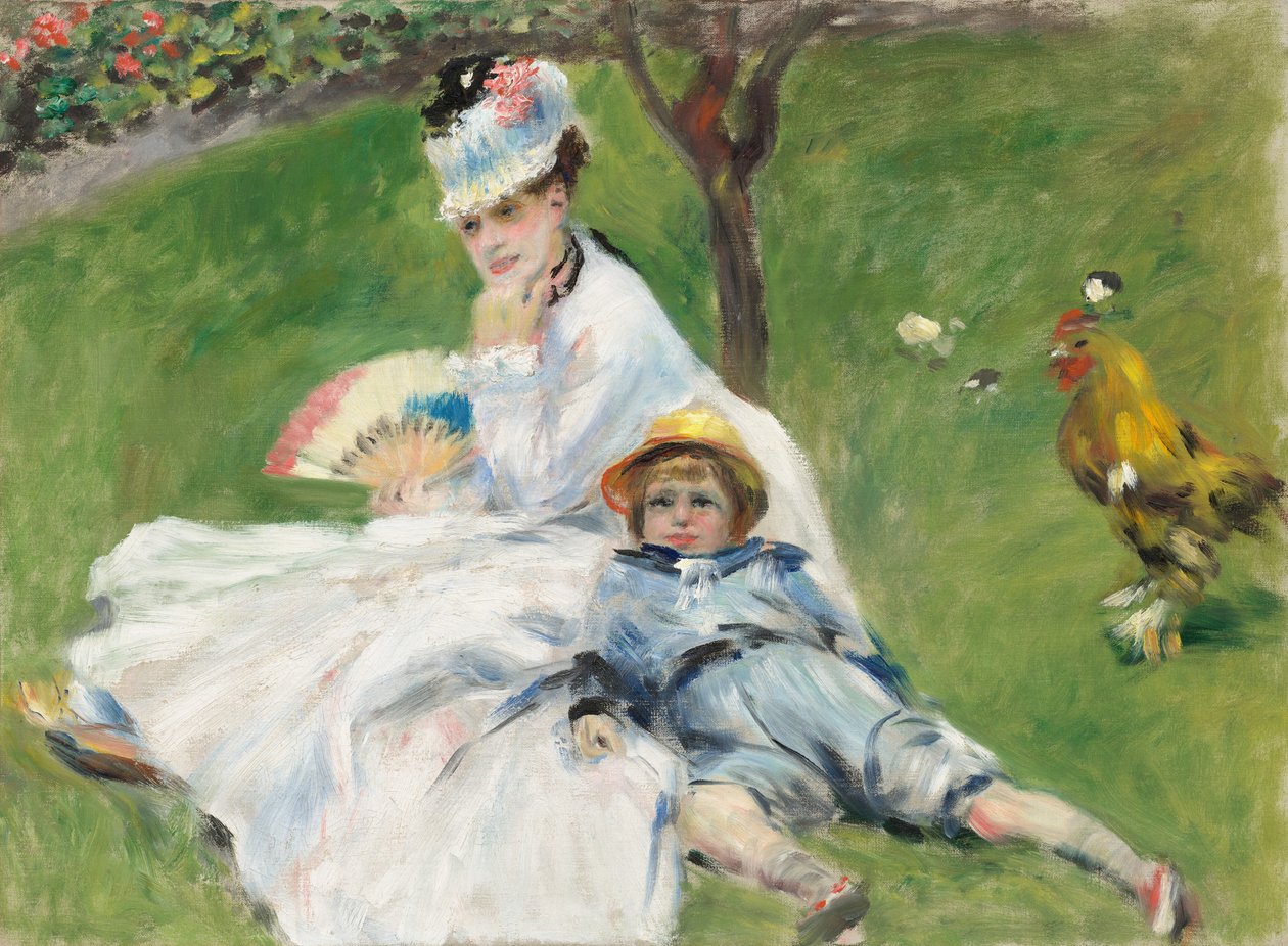 Madame Monet i jej syn, 1874. autorstwa Pierre Auguste Renoir
