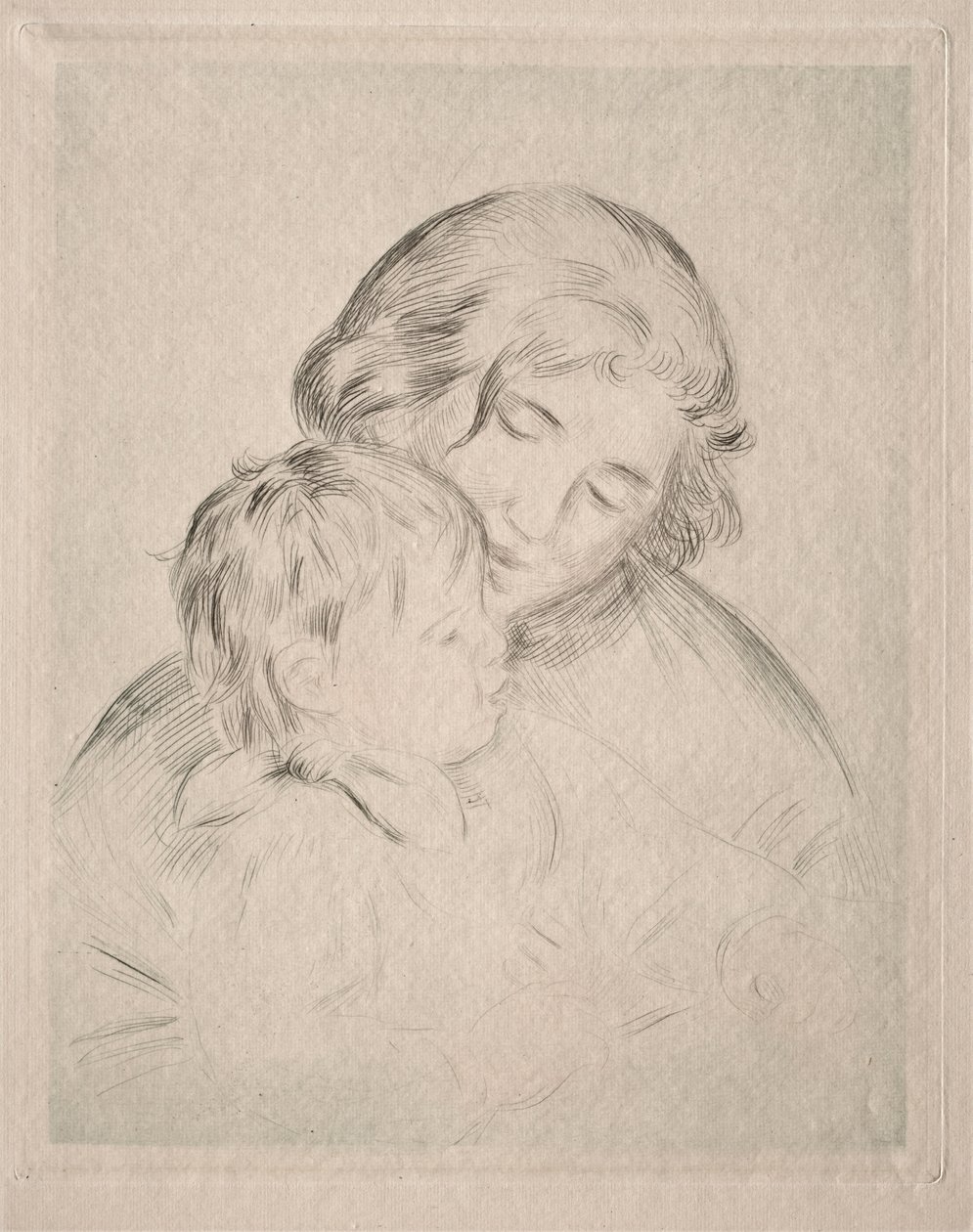 Matka i dziecko autorstwa Pierre Auguste Renoir