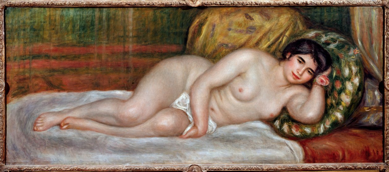 Naga kobieta kanapa (Gabrielle) autorstwa Pierre Auguste Renoir