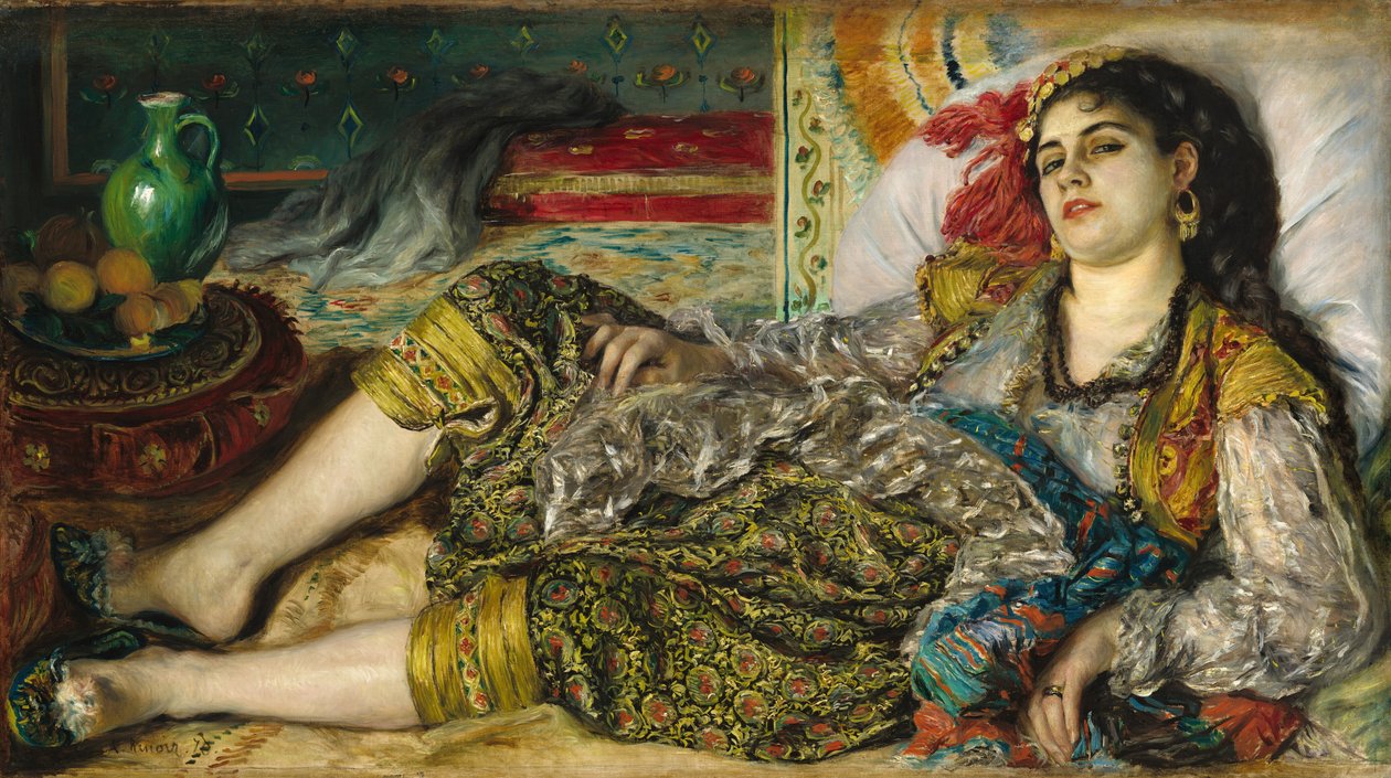 Odaliska, 1870. autorstwa Pierre Auguste Renoir