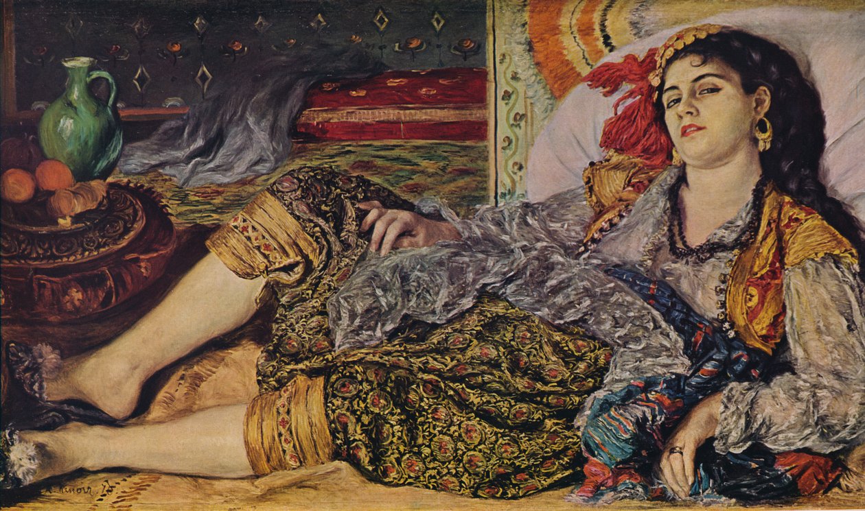 Odaliska, 1870. autorstwa Pierre Auguste Renoir