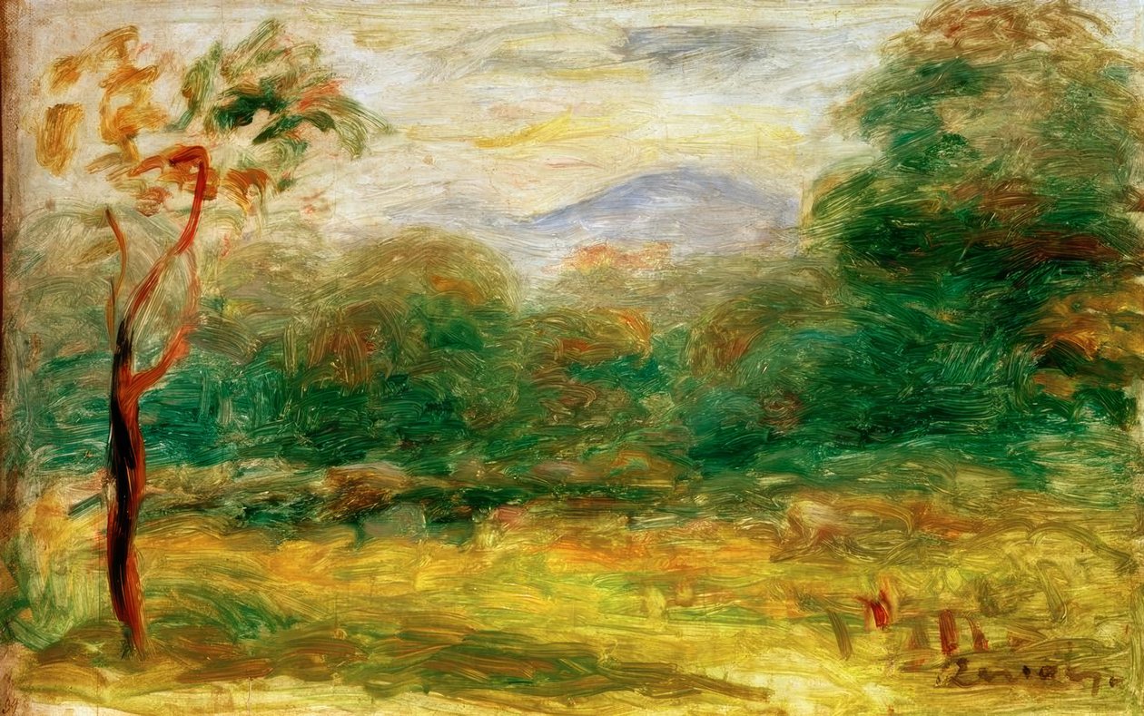 Krajobraz Midi (Cagnes) autorstwa Pierre Auguste Renoir