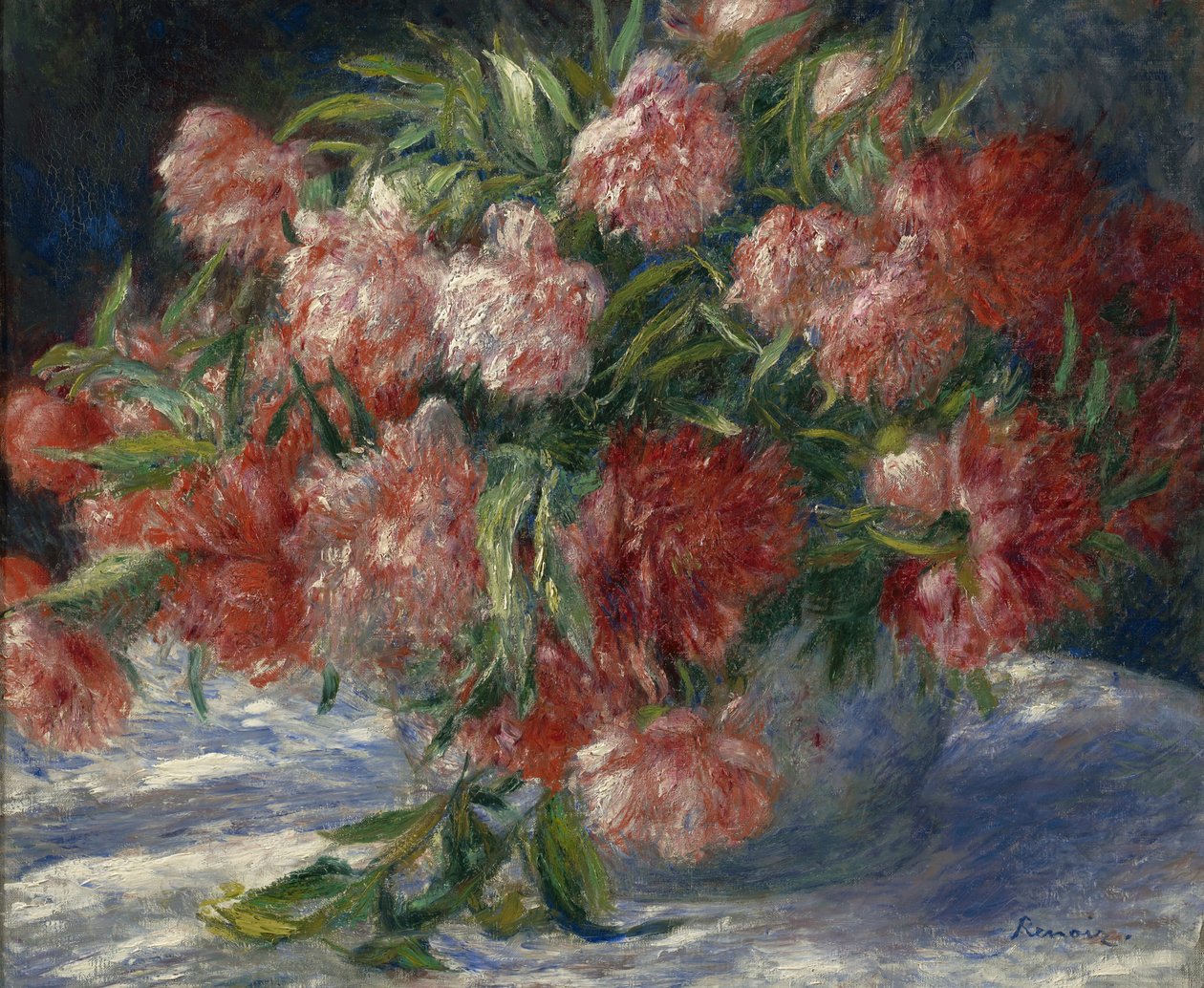 Piwonie, ok.1880 autorstwa Pierre Auguste Renoir