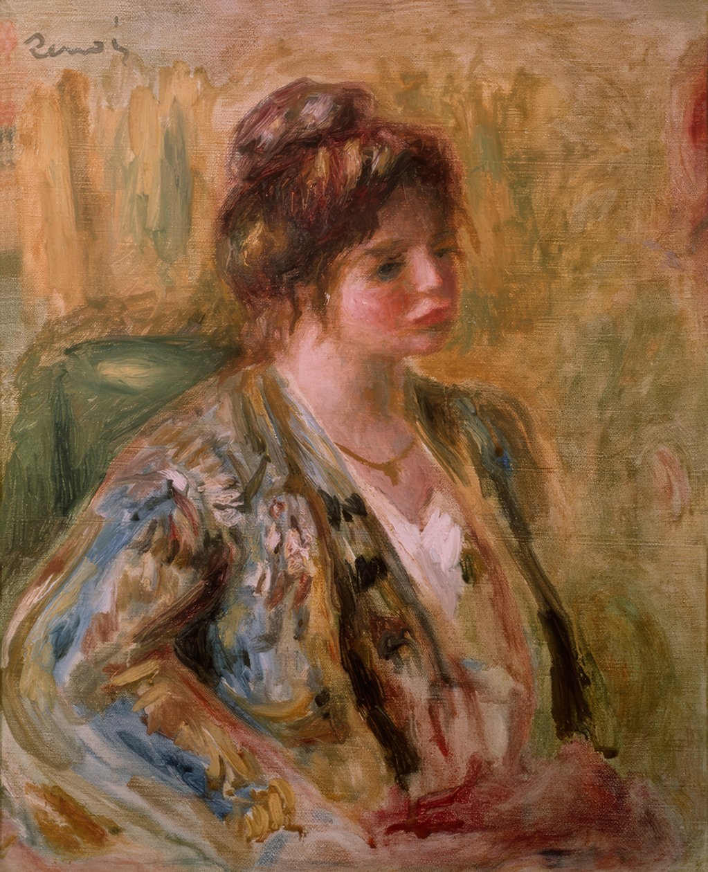 Portret młodej dziewczyny autorstwa Pierre Auguste Renoir
