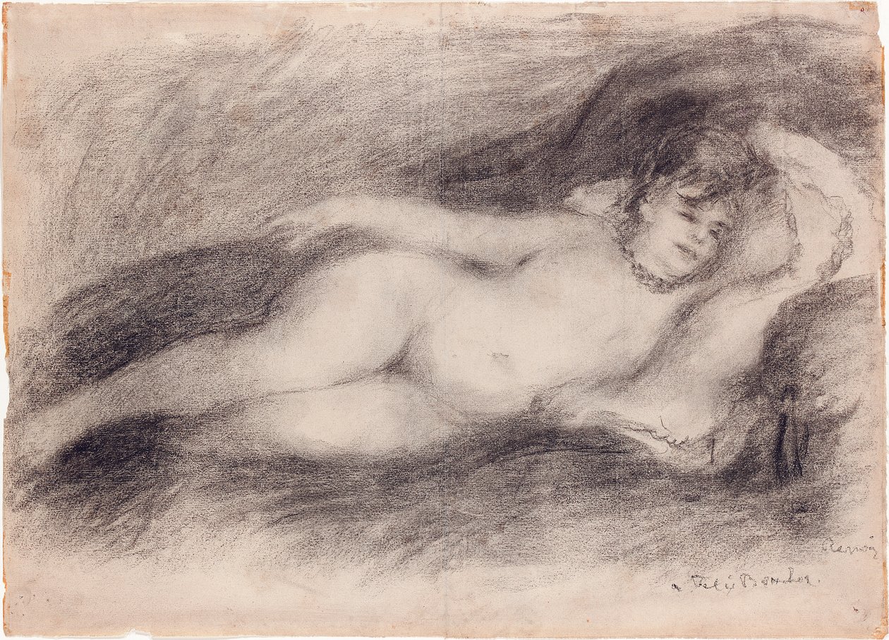 Leżący nago, ok. 1903-7 autorstwa Pierre Auguste Renoir