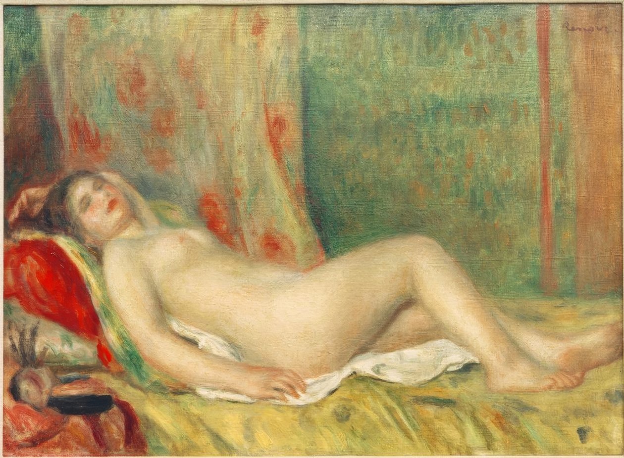Akt uśpiony autorstwa Pierre Auguste Renoir