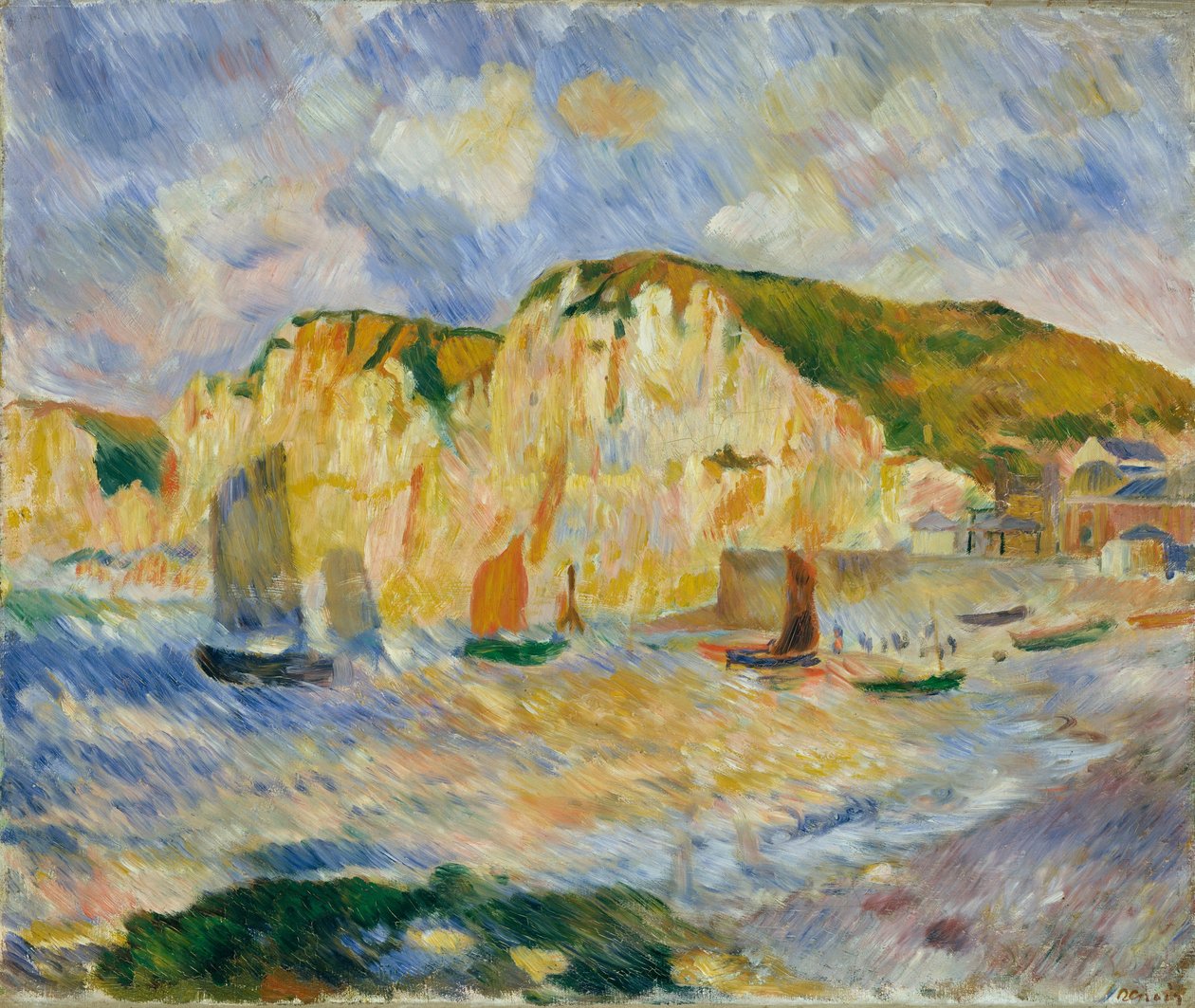 Morze i Klify, ca. 1885. autorstwa Pierre Auguste Renoir