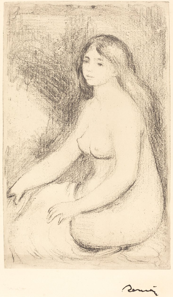 Siedzący kąpiący się Baigneuse asses, ok. 1930 r. 1905. autorstwa Pierre Auguste Renoir