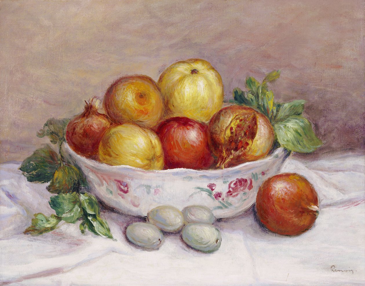 Martwa natura z granatem autorstwa Pierre Auguste Renoir