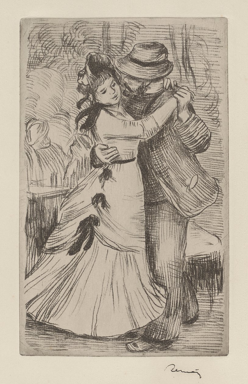 Taniec wiejski autorstwa Pierre Auguste Renoir