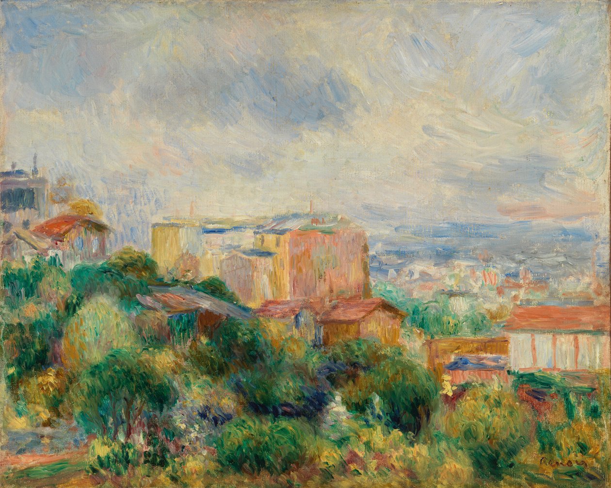 Widok z Montmartre (Vue de Montmartre) autorstwa Pierre Auguste Renoir