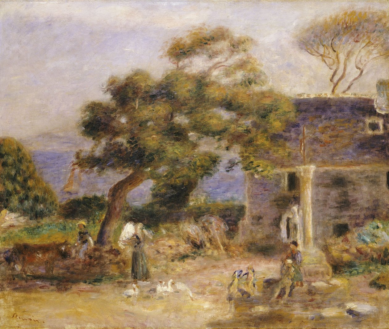 Widok Treboul, c.1895 autorstwa Pierre Auguste Renoir