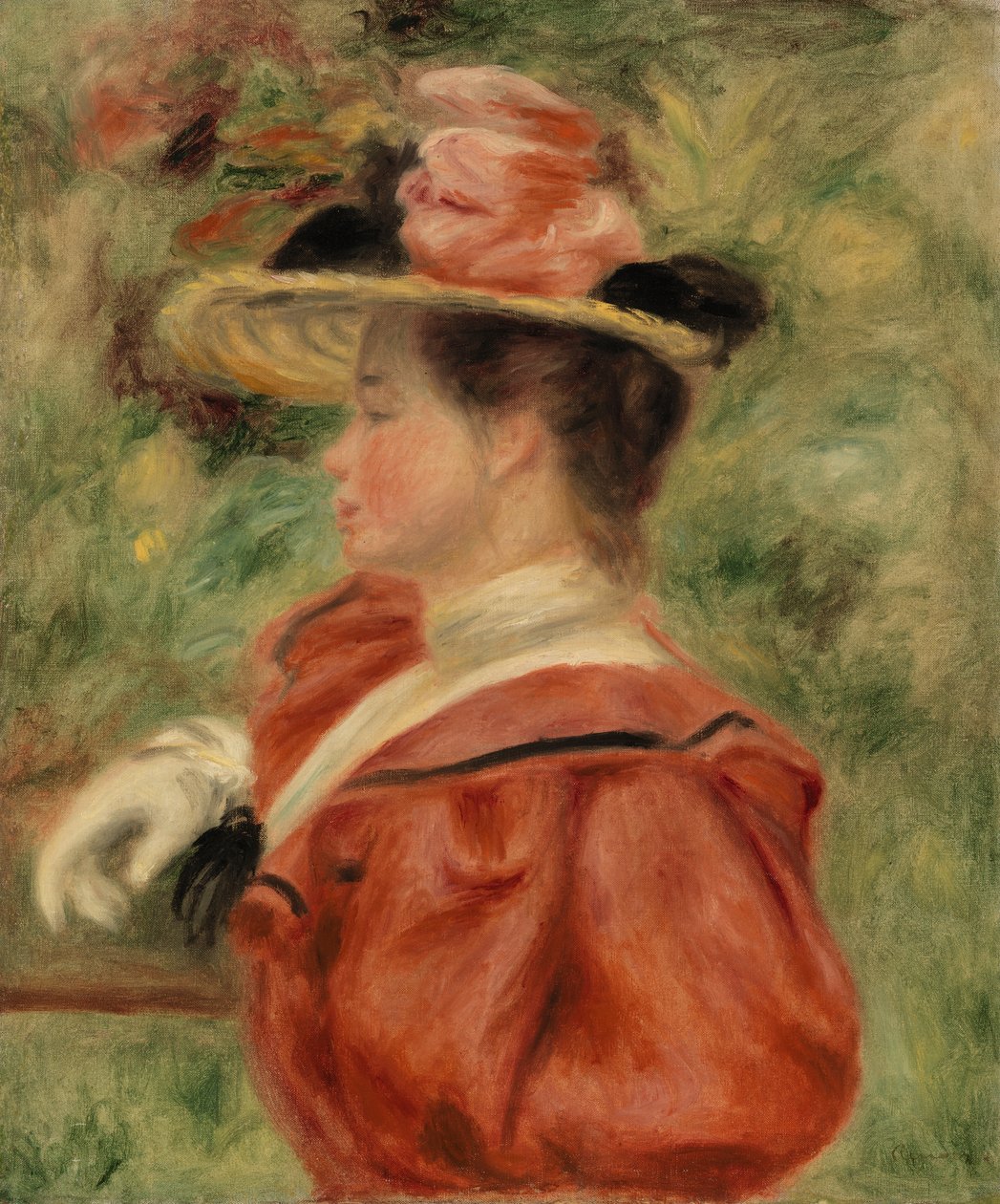 Kobieta w rękawiczce (Femme au Gant) autorstwa Pierre Auguste Renoir