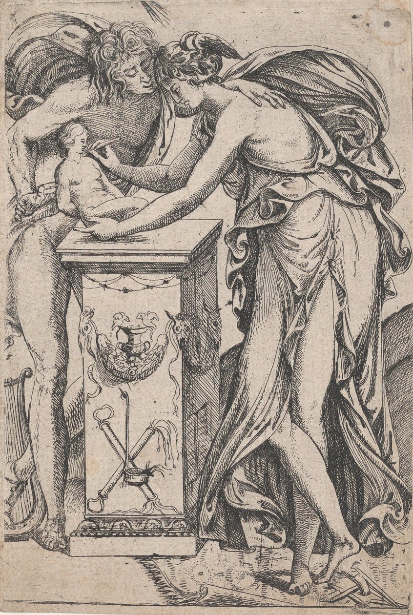 Apollo i Duch Rzeźby, 1607-1661. autorstwa Pierre Biard