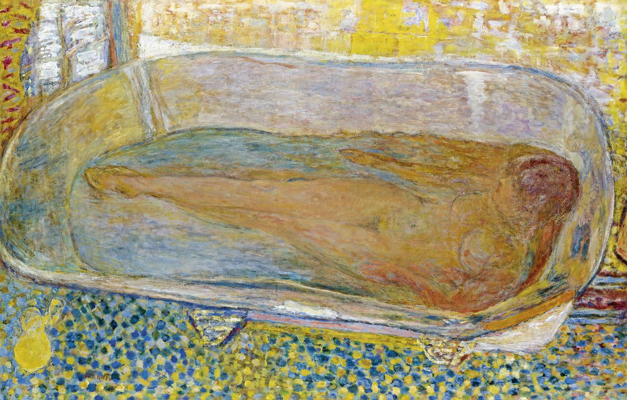 Akt w dużej wannie, 1937-1939 autorstwa Pierre Bonnard