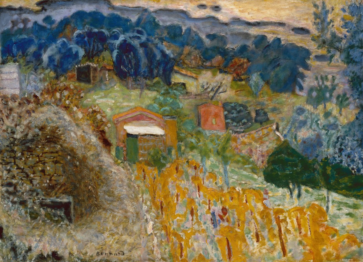 Domki w Le Cannet autorstwa Pierre Bonnard