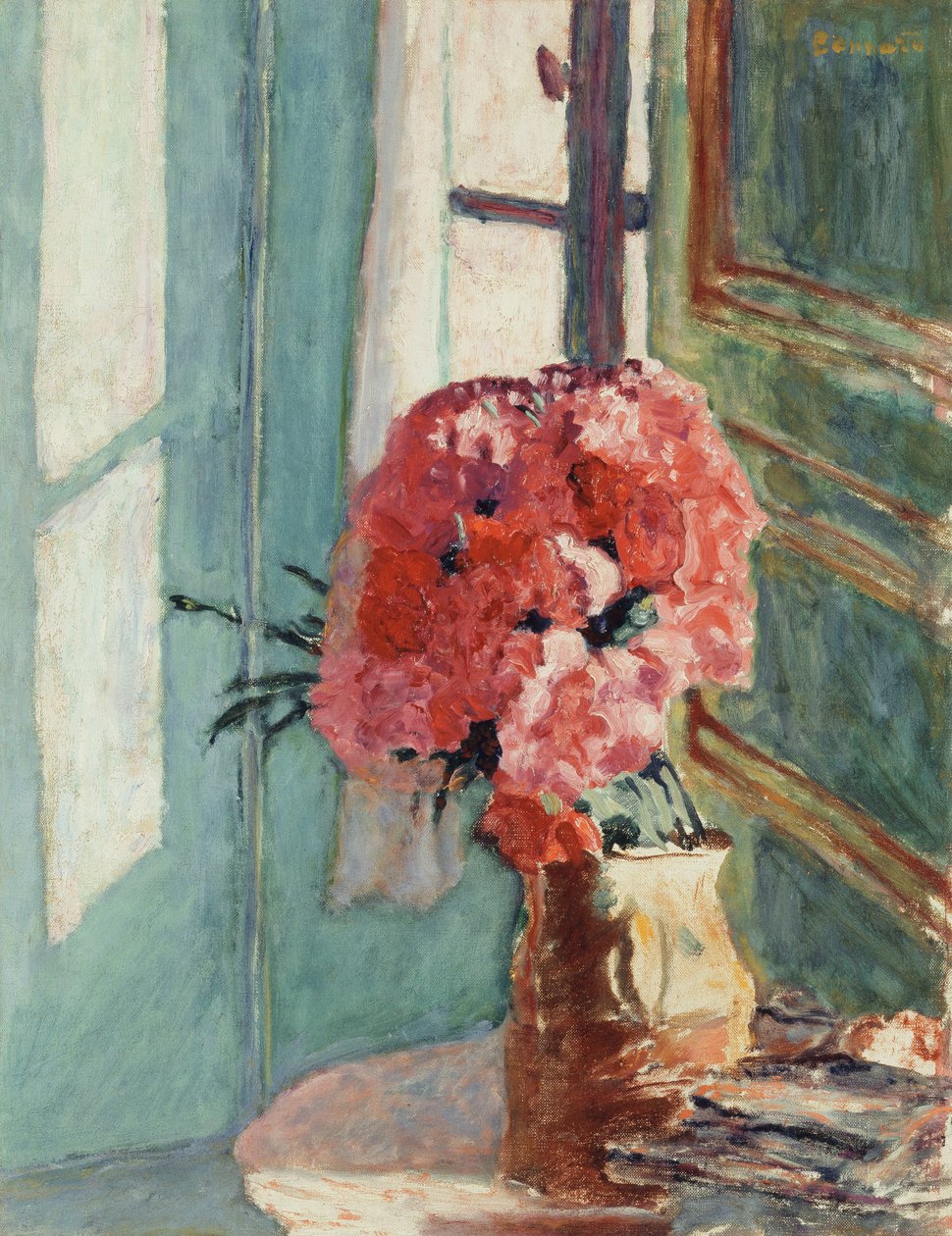Goździki, ok. 1921 (olej na płótnie) autorstwa Pierre Bonnard