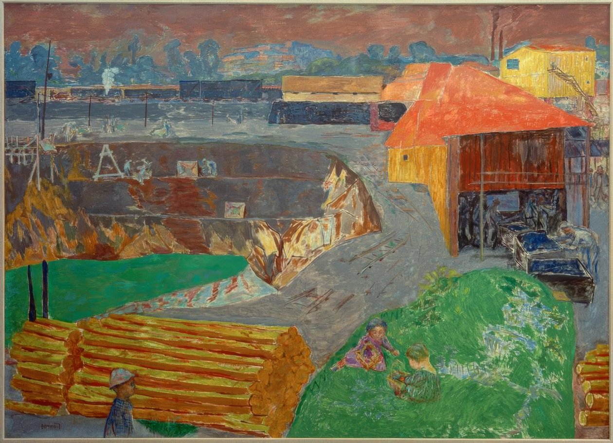 Kamieniołom węgla brunatnego autorstwa Pierre Bonnard