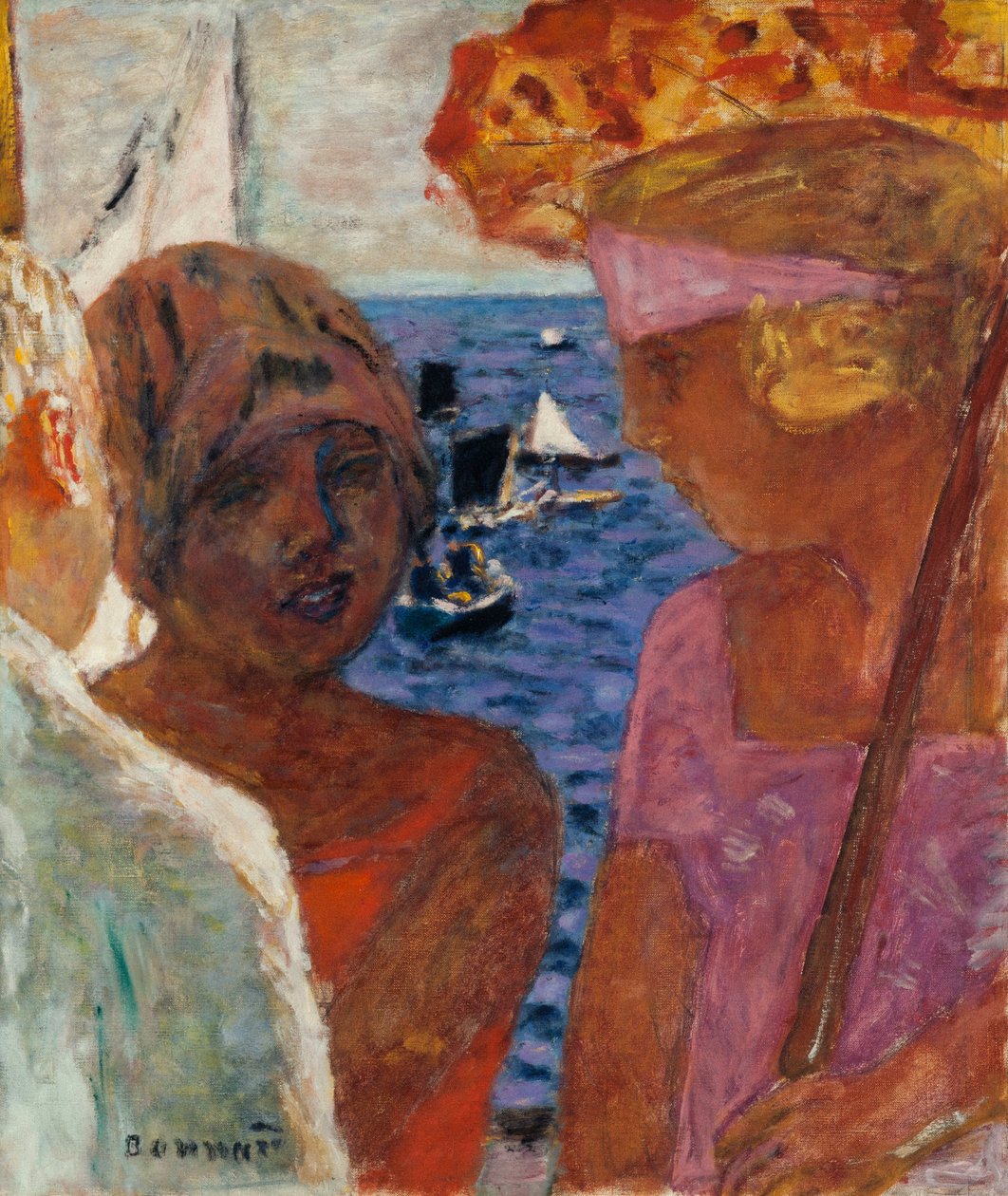 Rozmowa w Arcachon, 1926-1930. autorstwa Pierre Bonnard