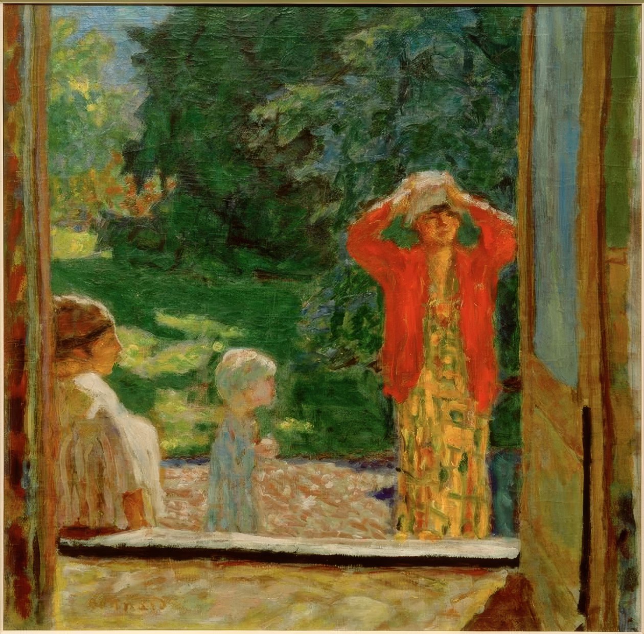 przed oknem autorstwa Pierre Bonnard