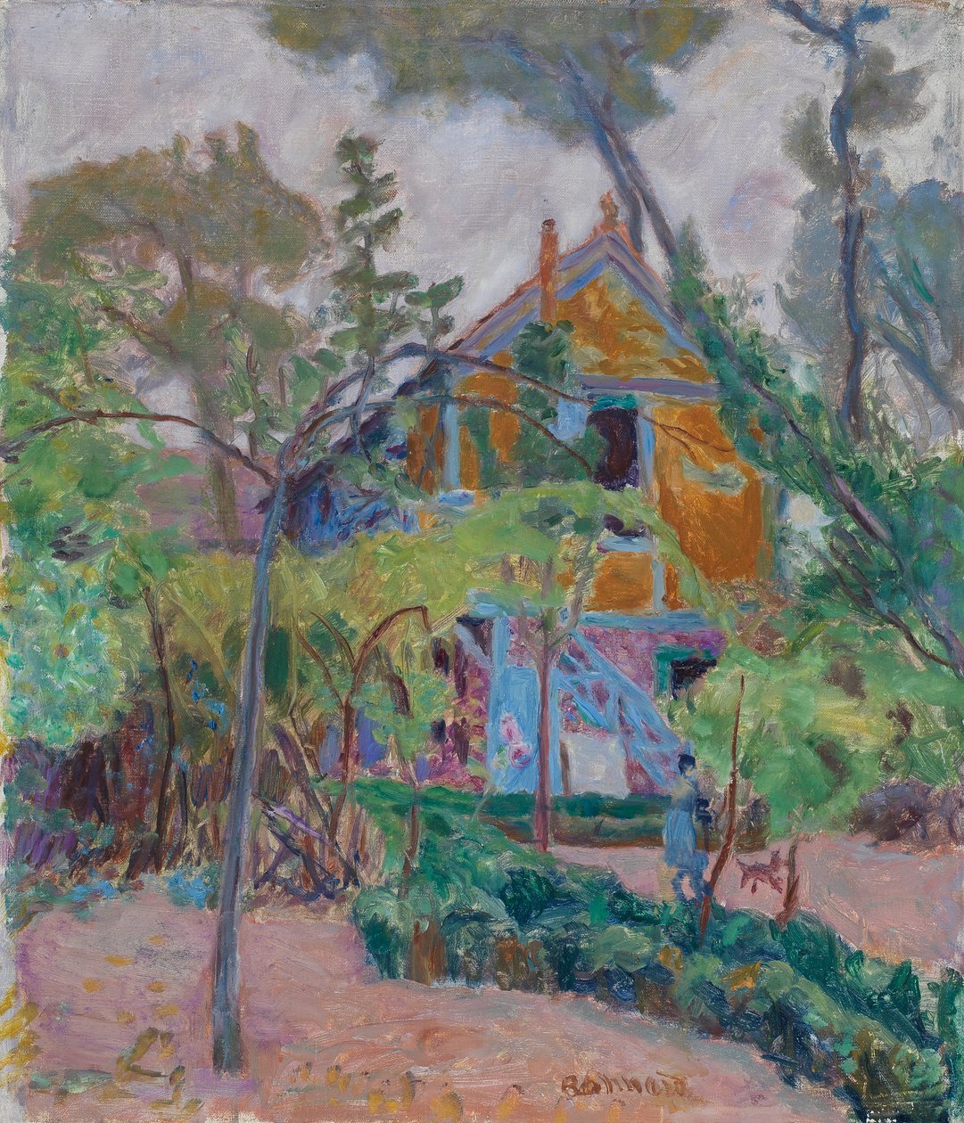 Dom wśród drzew, 1918 autorstwa Pierre Bonnard