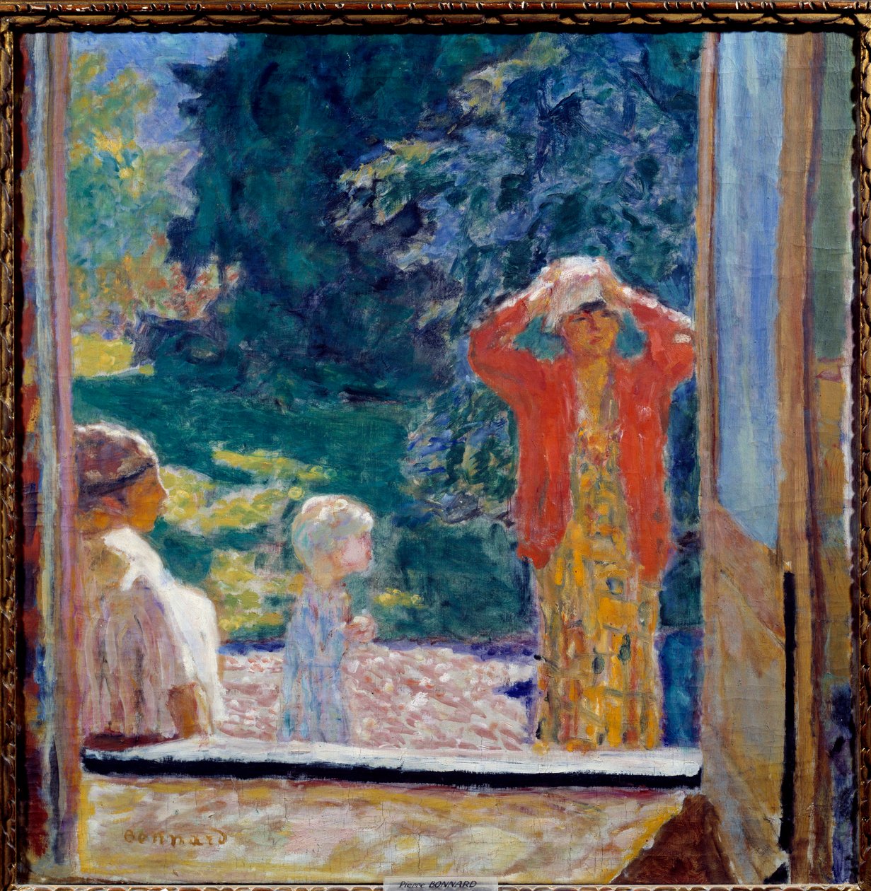 przed oknem autorstwa Pierre Bonnard
