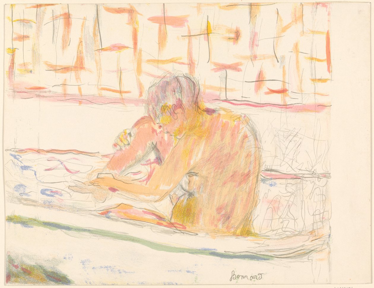Kobieta w wannie autorstwa Pierre Bonnard