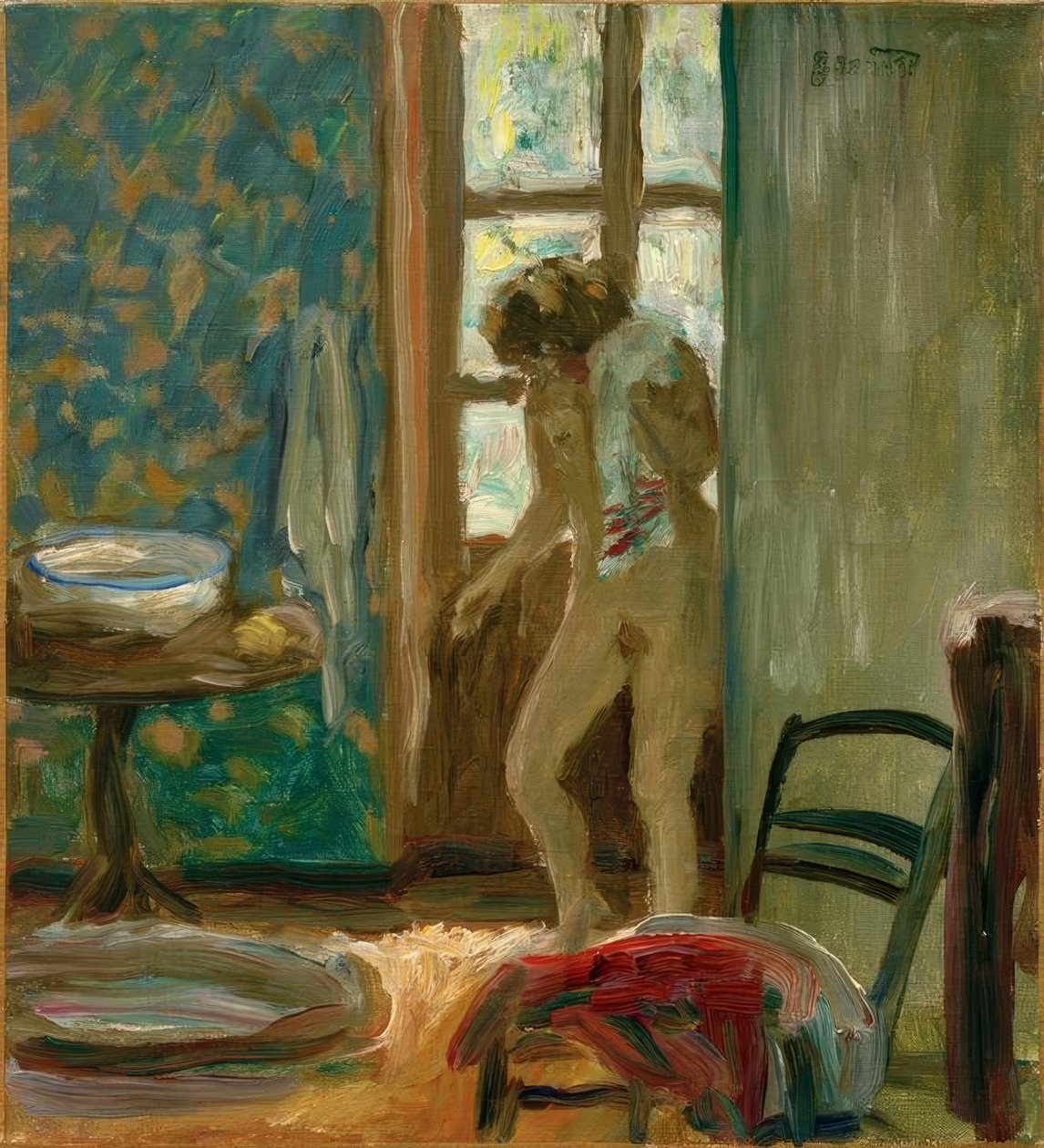Toaleta. Ręcznik nago autorstwa Pierre Bonnard